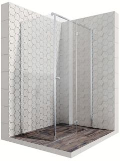 Душевой уголок Ambassador Diamond 12011104R 120x80см правый хром/прозрачное